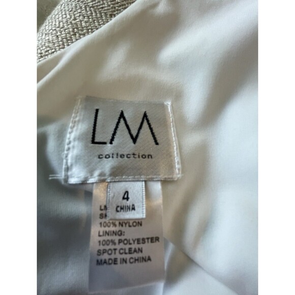 ๐ฐ New LM Designs White Sequin Damask Dress โ Size 4 - Picture 6 of 7
